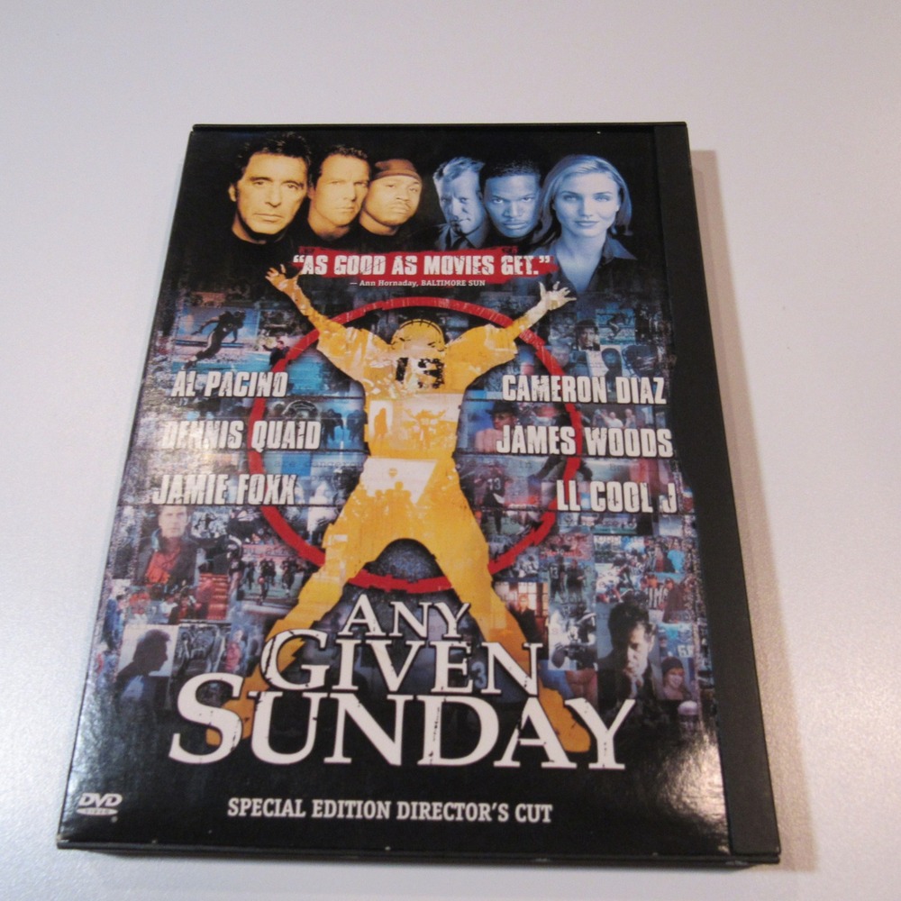 Any Given Sunday DVD Special Edition‎ Directors Cut Al Pacino Cameron Diaz